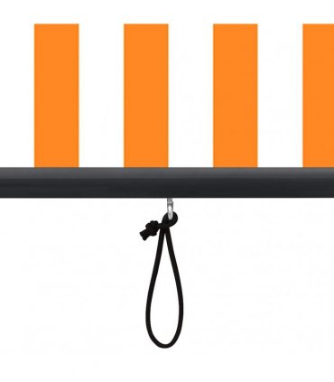 vidaXL Outdoor Roller Blind 100x250 cm White and Orange