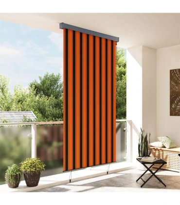 vidaXL Outdoor Roller Blind 140x250 cm Orange and Brown