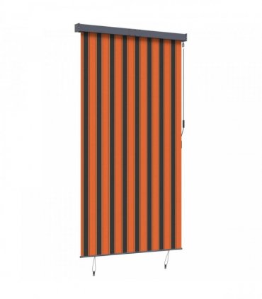 vidaXL Outdoor Roller Blind 140x250 cm Orange and Brown
