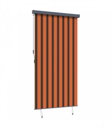 vidaXL Outdoor Roller Blind 140x250 cm Orange and Brown