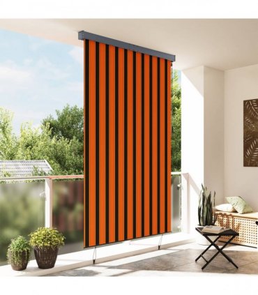 vidaXL Outdoor Roller Blind 160x250 cm Orange and Brown