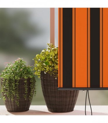 vidaXL Outdoor Roller Blind 160x250 cm Orange and Brown