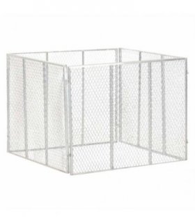 vidaXL Garden Composter 100x100x77 cm Galvanised Iron