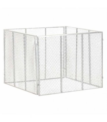 vidaXL Garden Composter 100x100x77 cm Galvanised Iron