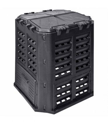 vidaXL Garden Composter Black 68,9x68,9x83,9 cm 360 L