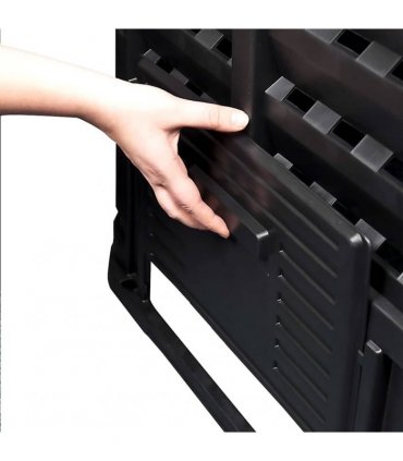 vidaXL Garden Composter Black 68,9x68,9x83,9 cm 360 L