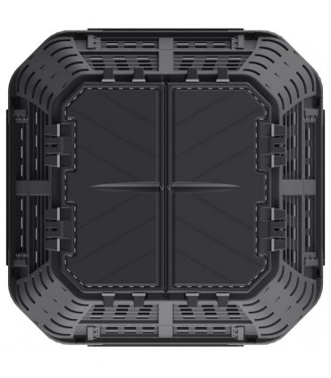 vidaXL Garden Composter Black 93,3x93,3x146 cm 1000 L