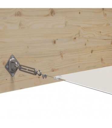 vidaXL Vertical Awning White 140x800 cm Oxford Fabric