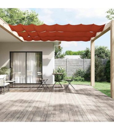 vidaXL Vertical Awning Terracotta 100x1200 cm Oxford Fabric