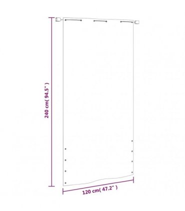 vidaXL Balcony Screen Light Green 120x240 cm Oxford Fabric