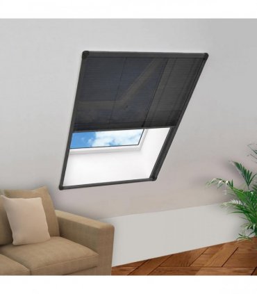 vidaXL Plisse Insect Screen for Windows Aluminium Anthracite 80x160cm