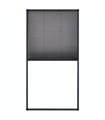 vidaXL Plisse Insect Screen for Windows Aluminium Anthracite 80x160cm