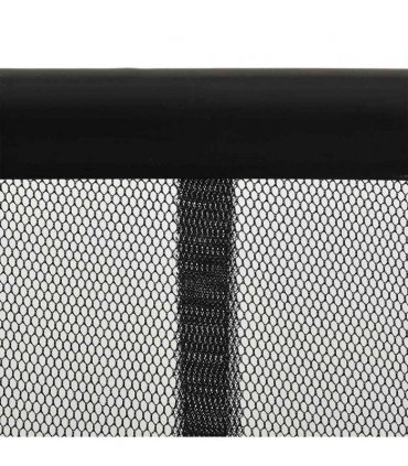 vidaXL Insect Door Screen with 5-Piece Mesh Curtain Black 120x240 cm