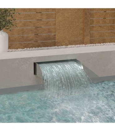 vidaXL Waterfall 60x34x14 cm Stainless Steel 304