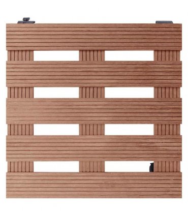 vidaXL Plant Trolleys 2 pcs Brown 30x30x7,5 cm WPC
