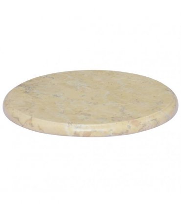 vidaXL Table Top Cream Ø40x2,5 cm Marble