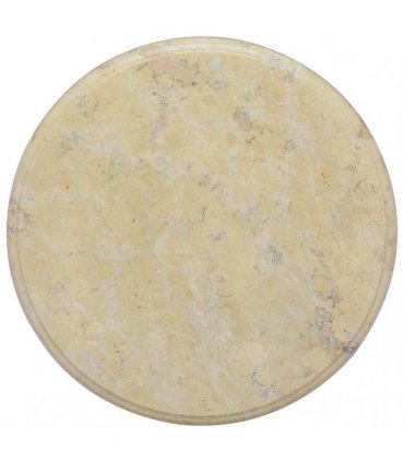 vidaXL Table Top Cream Ø40x2,5 cm Marble