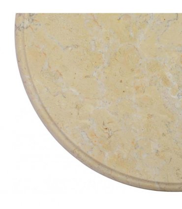 vidaXL Table Top Cream Ø40x2,5 cm Marble