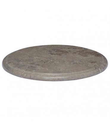 vidaXL Table Top Grey Ø40x2,5 cm Marble