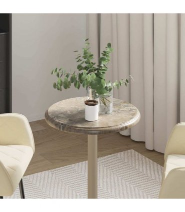vidaXL Table Top Grey Ø40x2,5 cm Marble
