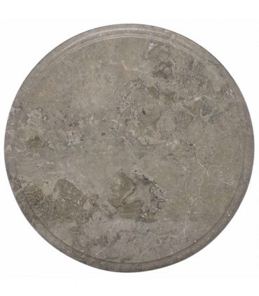 vidaXL Table Top Grey Ø40x2,5 cm Marble