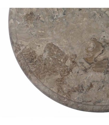 vidaXL Table Top Grey Ø40x2,5 cm Marble