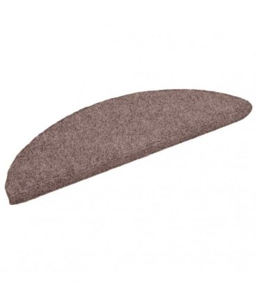 vidaXL Stair Mats Self-adhesive 5 pcs 56x17x3cm Light Brown Half Round