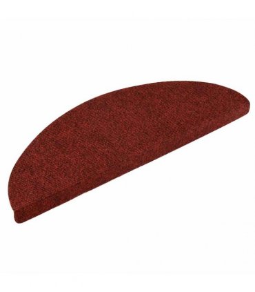 vidaXL Stair Mats Self-adhesive 10 pcs 56x17x3 cm Bordeaux Red