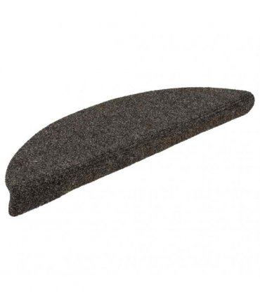 vidaXL Stair Mats Self-adhesive 5 pcs 56x17x3 cm Anthracite Half Round