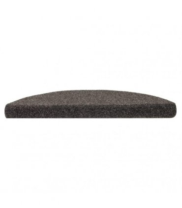 vidaXL Stair Mats Self-adhesive 5 pcs 56x17x3 cm Anthracite Half Round