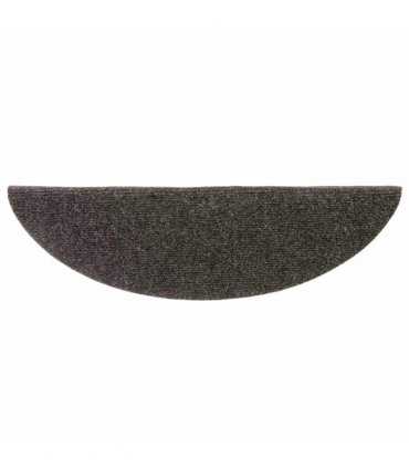 vidaXL Stair Mats Self-adhesive 5 pcs 56x17x3 cm Anthracite Half Round