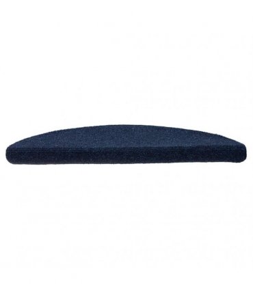 vidaXL Stair Mats Self-adhesive 10 pcs 56x17x3 cm Navy Half Round