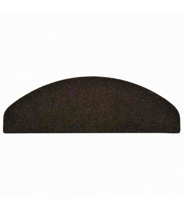 vidaXL Stair Mats Self-adhesive 10 pcs 65x21x4 cm Dark Brown