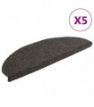 vidaXL Stair Mats Self-adhesive 5 pcs 65x21x4 cm Anthracite