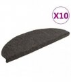 vidaXL Stair Mats Self-adhesive 10 pcs 65x21x4 cm Anthracite