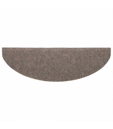 vidaXL Stair Mats Self-adhesive 5 pcs 65x21x4cm Beige Half Round Large