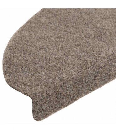 vidaXL Stair Mats Self-adhesive 5 pcs 65x21x4cm Beige Half Round Large