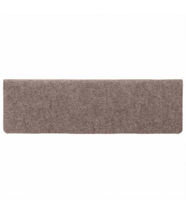 vidaXL Stair Mats Self-adhesive 5 pcs 65x21x4 cm Light Brown
