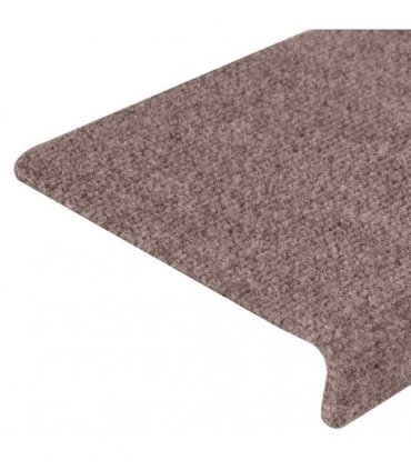 vidaXL Stair Mats Self-adhesive 5 pcs 65x21x4 cm Light Brown