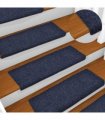 vidaXL Stair Mats Self-adhesive 5 pcs 65x21x4 cm Anthracite
