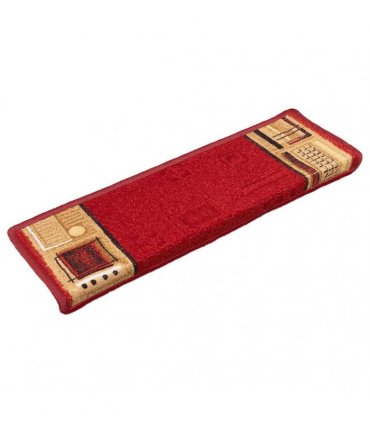 vidaXL Stair Mats Self-adhesive 5 pcs 65x21x4 cm Red