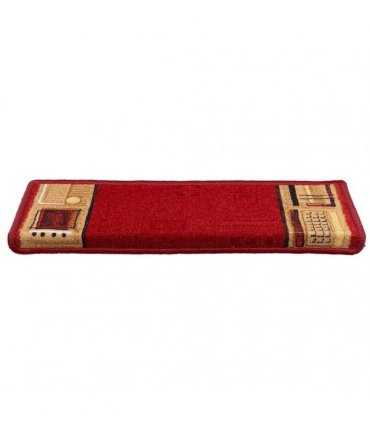 vidaXL Stair Mats Self-adhesive 5 pcs 65x21x4 cm Red