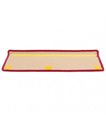 vidaXL Stair Mats Self-adhesive 5 pcs 65x21x4 cm Red