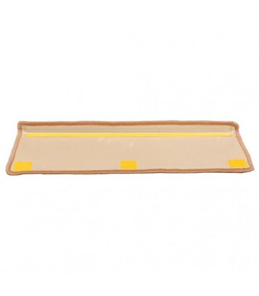 vidaXL Stair Mats Self-adhesive 5 pcs 65x21x4 cm Beige