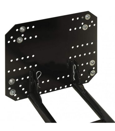 vidaXL Snow Plough for ATV 115x38 cm Black
