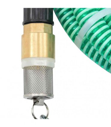 vidaXL Suction Hose with Brass Connectors Green 1,1" 3 m PVC