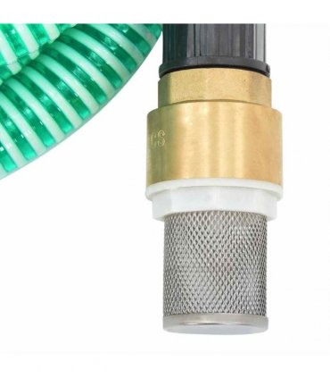 vidaXL Suction Hose with Brass Connectors Green 1,1" 5 m PVC