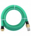 vidaXL Suction Hose with Brass Connectors Green 1,1" 7 m PVC