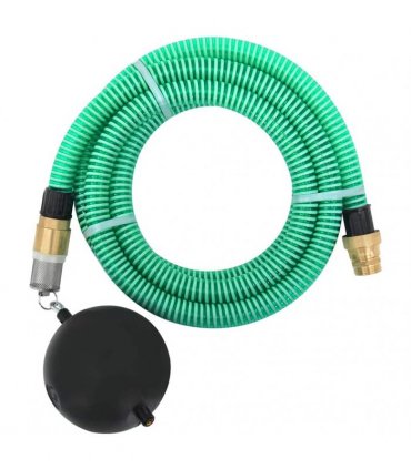 vidaXL Suction Hose with Brass Connectors Green 1,1" 7 m PVC