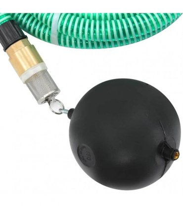 vidaXL Suction Hose with Brass Connectors Green 1,1" 20 m PVC